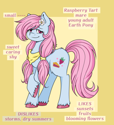 Size: 3456x3806 | Tagged: safe, artist:nightydream, derpibooru import, oc, oc:raspberry tart, earth pony, pony, female, mare, solo