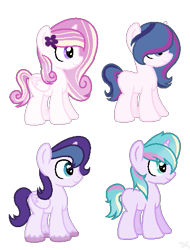 Size: 407x535 | Tagged: safe, artist:baby--mxchii, derpibooru import, oc, oc only, alicorn, pony, unicorn, alicorn oc, base used, female, hair over one eye, horn, male, mare, simple background, smiling, stallion, transparent background, unicorn oc, wings