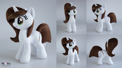 Size: 2300x1295 | Tagged: safe, artist:meplushyou, derpibooru import, oc, oc:brittneigh ackermane, pony, unicorn, female, irl, mare, photo, plushie, solo