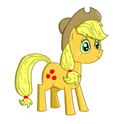 Size: 2250x2250 | Tagged: safe, artist:nate5700, derpibooru import, applejack, earth pony, pony, simple background, solo, white background