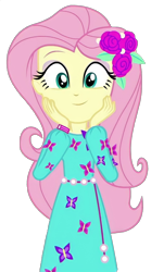 Size: 1215x2014 | Tagged: safe, derpibooru import, edit, edited screencap, screencap, fluttershy, equestria girls, equestria girls series, background removed, cute, flower, flower in hair, not a vector, shyabetes, simple background, solo, transparent background