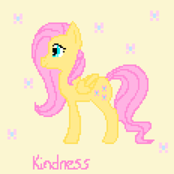 Size: 928x928 | Tagged: safe, artist:moonshinegalaxy, derpibooru import, fluttershy, pegasus, pony, female, mare, pixel art, solo