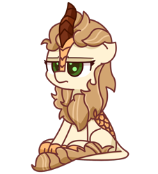 Size: 1500x1649 | Tagged: safe, artist:exoticeon, derpibooru import, oc, oc only, oc:sunny meadows, kirin, female, kirin oc, simple background, solo, transparent background