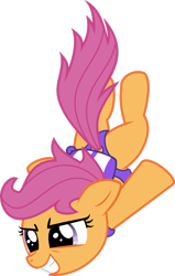 Size: 1953x3070 | Tagged: safe, artist:blackgryph0n, derpibooru import, scootaloo, pegasus, pony, female, filly, foal, simple background, skydiving, solo, transparent background, vector