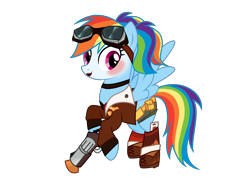 Size: 3636x2685 | Tagged: safe, artist:idkhesoff, derpibooru exclusive, derpibooru import, rainbow dash, pegasus, pony, alternate hairstyle, belt, blushing, bomber jacket, boots, choker, clothes, cosplay, costume, crossover, dc comics, face paint, female, flying, goggles, gun, handgun, harley quinn, jacket, lipstick, makeup, mare, pigtails, pistol, playing card, shoes, shorts, simple background, socks, solo, transparent background, twintails, weapon