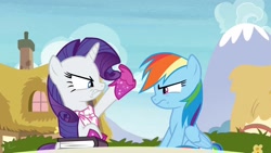 Size: 1920x1080 | Tagged: safe, derpibooru import, screencap, rainbow dash, rarity, the end in friend, boots, glitter boots, shoes