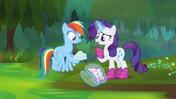 Size: 1920x1080 | Tagged: safe, derpibooru import, screencap, rainbow dash, rarity, the end in friend, boots, glitter boots, shoes