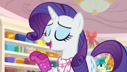 Size: 1920x1080 | Tagged: safe, derpibooru import, screencap, rarity, sandbar, smolder, the end in friend, boots, glitter boots, shoes