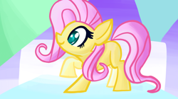 Size: 3860x2160 | Tagged: safe, artist:llamalauncher, derpibooru import, fluttershy, pegasus, pony, female, high res, solo, wingless