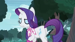 Size: 1920x1080 | Tagged: safe, derpibooru import, screencap, rarity, the end in friend, boots, butt, glitter boots, plot, shoes