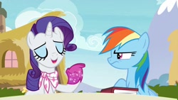 Size: 1920x1080 | Tagged: safe, derpibooru import, screencap, rainbow dash, rarity, the end in friend