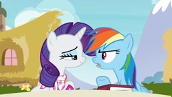 Size: 1920x1080 | Tagged: safe, derpibooru import, screencap, rainbow dash, rarity, the end in friend, boots, glitter boots, shoes