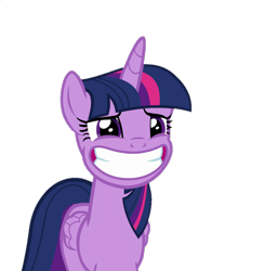 Size: 943x966 | Tagged: safe, derpibooru import, edit, edited screencap, screencap, twilight sparkle, twilight sparkle (alicorn), alicorn, pony, equestria girls, equestria girls series, forgotten friendship, background removed, big grin, faic, female, folded wings, front view, grin, horn, mare, multicolored mane, not a vector, purple eyes, simple background, smiling, solo, transparent background, wings