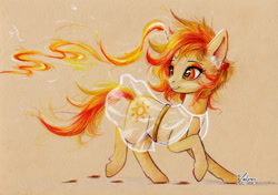 Size: 1024x722 | Tagged: safe, artist:lailyren, derpibooru import, oc, oc only, oc:arcane flame, pony, unicorn, female, mare, solo, traditional art