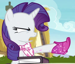 Size: 1092x936 | Tagged: safe, derpibooru import, screencap, rarity, the end in friend, boots, cropped, glitter boots, shoes, solo