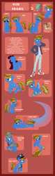 Size: 1280x4066 | Tagged: safe, artist:blues-edits, derpibooru import, flash magnus, oc, oc:blue phoenix, crystal pony, pegasus, seapony (g4), equestria girls, base used, colored wings, freckles, grand galloping gala, male, nightmare night, police, police officer, rainbow power, reference sheet, rule 63, speed trail, two toned mane, two toned wings, wings