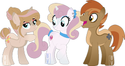 Size: 782x417 | Tagged: safe, artist:bookieverse-nextgen, derpibooru import, button mash, sweetie belle, oc, oc:brass belle, earth pony, unicorn, base used, bookieverse, choker, ear piercing, earring, family, female, headcanon, jewelry, male, next generation, offspring, older, older button mash, older sweetie belle, parent:button mash, parent:sweetie belle, parents:sweetiemash, piercing, redesign, shipping, simple background, straight, sweetiemash, transparent background