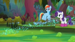 Size: 1920x1080 | Tagged: safe, derpibooru import, screencap, rainbow dash, rarity, the end in friend, boots, glitter boots, shoes