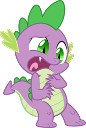 Size: 2028x3000 | Tagged: safe, artist:valadrem, derpibooru import, spike, dragon, season 3, the crystal empire, .svg available, male, open mouth, simple background, solo, transparent background, vector