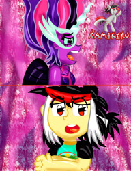 Size: 3000x3900 | Tagged: safe, artist:kamikiku, derpibooru import, midnight sparkle, sci-twi, twilight sparkle, oc, equestria girls, legend of everfree, 1000 hours in ms paint