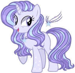 Size: 1588x1542 | Tagged: safe, artist:dayspring-dawnyt, derpibooru import, oc, pony, unicorn, base used, female, magical lesbian spawn, mare, offspring, parent:starlight glimmer, parent:trixie, parents:startrix, simple background, solo, transparent background