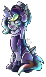 Size: 1220x2048 | Tagged: safe, artist:starcasteclipse, derpibooru import, oc, oc only, oc:fuzzysticks, unicorn, headphones, headset, microphone, simple background, solo, transparent background