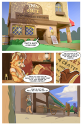 Size: 851x1299 | Tagged: safe, artist:nubsy, derpibooru import, anthro, comic, dialogue, fox-faun, male