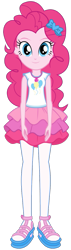 Size: 401x1418 | Tagged: safe, artist:rupahrusyaidi, derpibooru import, pinkie pie, better together, equestria girls, looking at you, simple background, solo, transparent background, vector