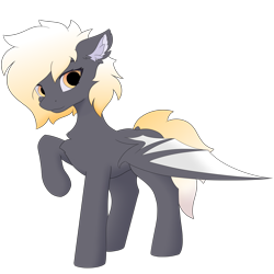 Size: 1200x1200 | Tagged: safe, artist:hoti, derpibooru import, oc, oc only, oc:lily shein, bat pony, pony, 2022 community collab, derpibooru community collaboration, ear fluff, ears, simple background, solo, teenager, transparent background, wings