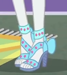 Size: 359x402 | Tagged: safe, derpibooru import, screencap, rarity, equestria girls, equestria girls series, rollercoaster of friendship, clothes, cropped, legs, open-toed shoes, pictures of legs, shoes, toes