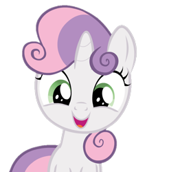 Size: 698x708 | Tagged: safe, artist:jan, derpibooru import, edit, edited screencap, screencap, sweetie belle, pony, unicorn, ask the crusaders, background removed, cute, diasweetes, female, filly, foal, looking at you, not a vector, open mouth, open smile, simple background, smiling, solo, transparent background