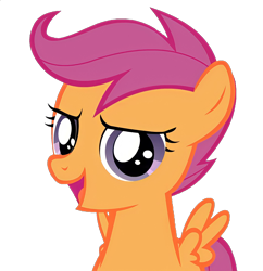 Size: 1396x1440 | Tagged: safe, artist:jan, derpibooru import, edit, edited screencap, screencap, scootaloo, pegasus, pony, ask the crusaders, background removed, female, filly, foal, not a vector, simple background, solo, transparent background