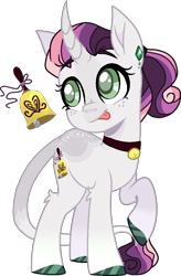 Size: 660x1004 | Tagged: safe, artist:rickysocks, derpibooru import, sweetie belle, pony, alternate design, simple background, solo, transparent background