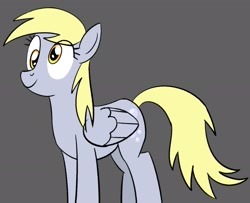 Size: 1910x1550 | Tagged: safe, artist:nonameorous, derpibooru import, derpy hooves, pegasus, pony, female, folded wings, gray background, mare, simple background, solo, wings