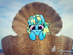 Size: 3648x2736 | Tagged: safe, artist:square#01, derpibooru import, oc, unicorn, looking at you, photo, sky, smiling, solo