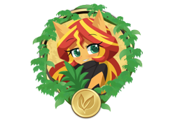 Size: 850x600 | Tagged: safe, artist:howxu, derpibooru import, part of a set, sunset shimmer, anthro, equestria girls, cute, shimmerbetes, simple background, solo, transparent background