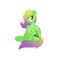 Size: 1200x1200 | Tagged: safe, artist:dangerousdpad, derpibooru import, oc, oc only, oc:green screen, pegasus, pony, 2022 community collab, chest fluff, derpibooru community collaboration, eyelashes, female, folded wings, looking at you, mare, meta, simple background, sitting, smiling, smiling at you, solo, transparent background, wings