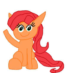 Size: 504x495 | Tagged: safe, artist:thegamerpainter, derpibooru import, oc, oc only, oc:pizzaslice, earth pony, pony, simple background, sitting, solo, transparent background