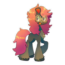 Size: 768x768 | Tagged: safe, artist:zira_dawn, derpibooru import, oc, oc only, oc:soulful mirror, earth pony, pony, 2022 community collab, blank flank, coat markings, derpibooru community collaboration, earth pony oc, glasses, simple background, solo, transparent background