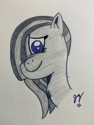 Size: 3024x4032 | Tagged: safe, derpibooru import, marble pie, earth pony, colored pencil drawing, food, marker, pie, pie sisters, siblings, sisters, traditional art