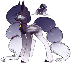 Size: 1639x1459 | Tagged: safe, artist:beamybutt, derpibooru import, oc, oc only, earth pony, pony, base used, chest fluff, collar, duo, earth pony oc, ethereal mane, simple background, starry mane, transparent background