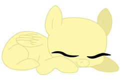 Size: 988x644 | Tagged: safe, artist:iinkydinky, derpibooru import, oc, oc only, pegasus, pony, bald, base, eyes closed, pegasus oc, simple background, sleeping, solo, white background, wings