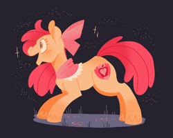 Size: 2048x1638 | Tagged: safe, artist:pastacrylic, derpibooru import, apple bloom, earth pony, pony, the last problem, bow, female, lineless, mare, older, solo, sparkles