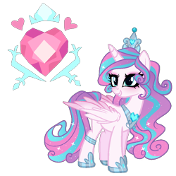 Size: 918x914 | Tagged: safe, artist:gihhbloonde, derpibooru import, princess flurry heart, alicorn, pony, female, grin, mare, older, older flurry heart, simple background, smiling, solo, transparent background