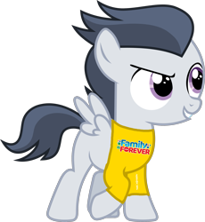 Size: 2263x2460 | Tagged: safe, derpibooru import, rumble, pegasus, clothes, shirt, simple background, solo, t-shirt, transparent background, wings