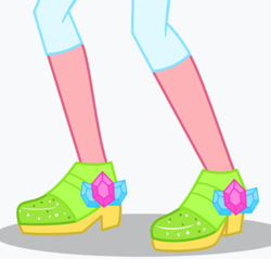 Size: 609x581 | Tagged: safe, derpibooru import, lemon zest, equestria girls, crystal guardian, female, head out of frame, legs, pictures of legs, shadow, simple background, solo, white background