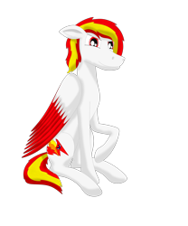 Size: 2500x3000 | Tagged: safe, derpibooru import, oc, oc only, oc:fiery lightning, pegasus, pony, 2022 community collab, derpibooru community collaboration, pegasus oc, simple background, smiling, solo, transparent background