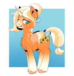 Size: 1233x1280 | Tagged: safe, artist:taiomifox, derpibooru import, oc, oc only, alicorn, pony, alicorn oc, horn, solo, wings