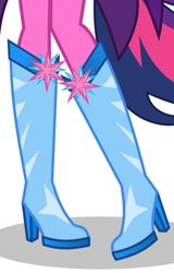 Size: 710x1110 | Tagged: safe, artist:limedazzle, derpibooru import, twilight sparkle, twilight sparkle (alicorn), alicorn, equestria girls, boots, crystal guardian, high heel boots, legs, pictures of legs, shoes, solo