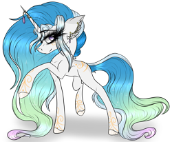 Size: 2896x2389 | Tagged: safe, artist:beamybutt, derpibooru import, oc, oc only, pony, unicorn, eyelashes, female, horn, horn ring, mare, offspring, parent:oc:beamy, parent:princess celestia, parents:canon x oc, ring, simple background, smiling, solo, tattoo, transparent background, unicorn oc